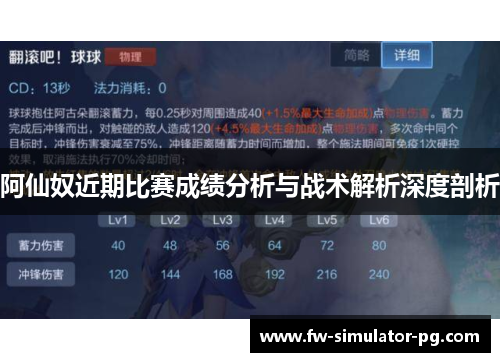 阿仙奴近期比赛成绩分析与战术解析深度剖析 阿仙奴近期比赛成绩分析与战术解析深度剖析